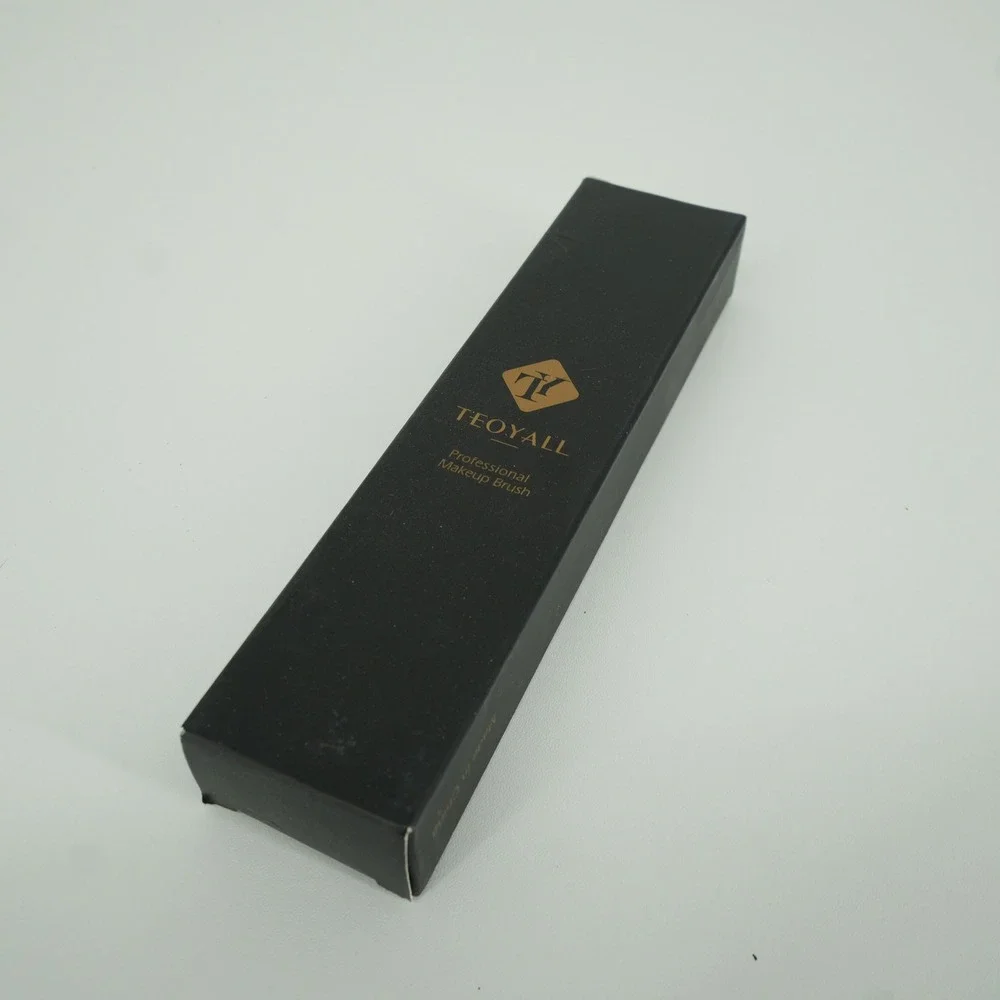 TEOYALL Foundation Brush Women Black Professional Flat Top Buffing Tool